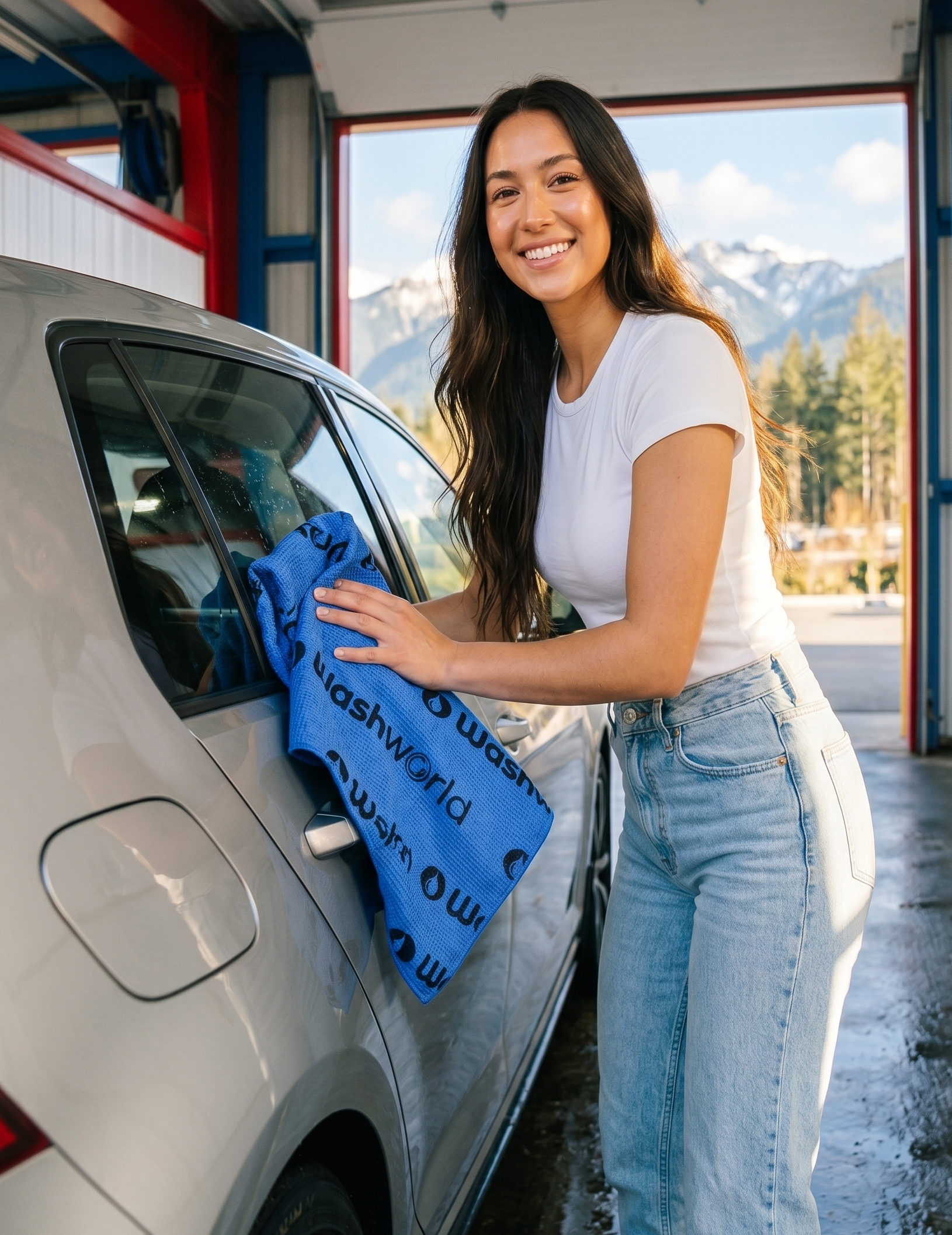 Free Microfiber Towel with every wash at Washworld