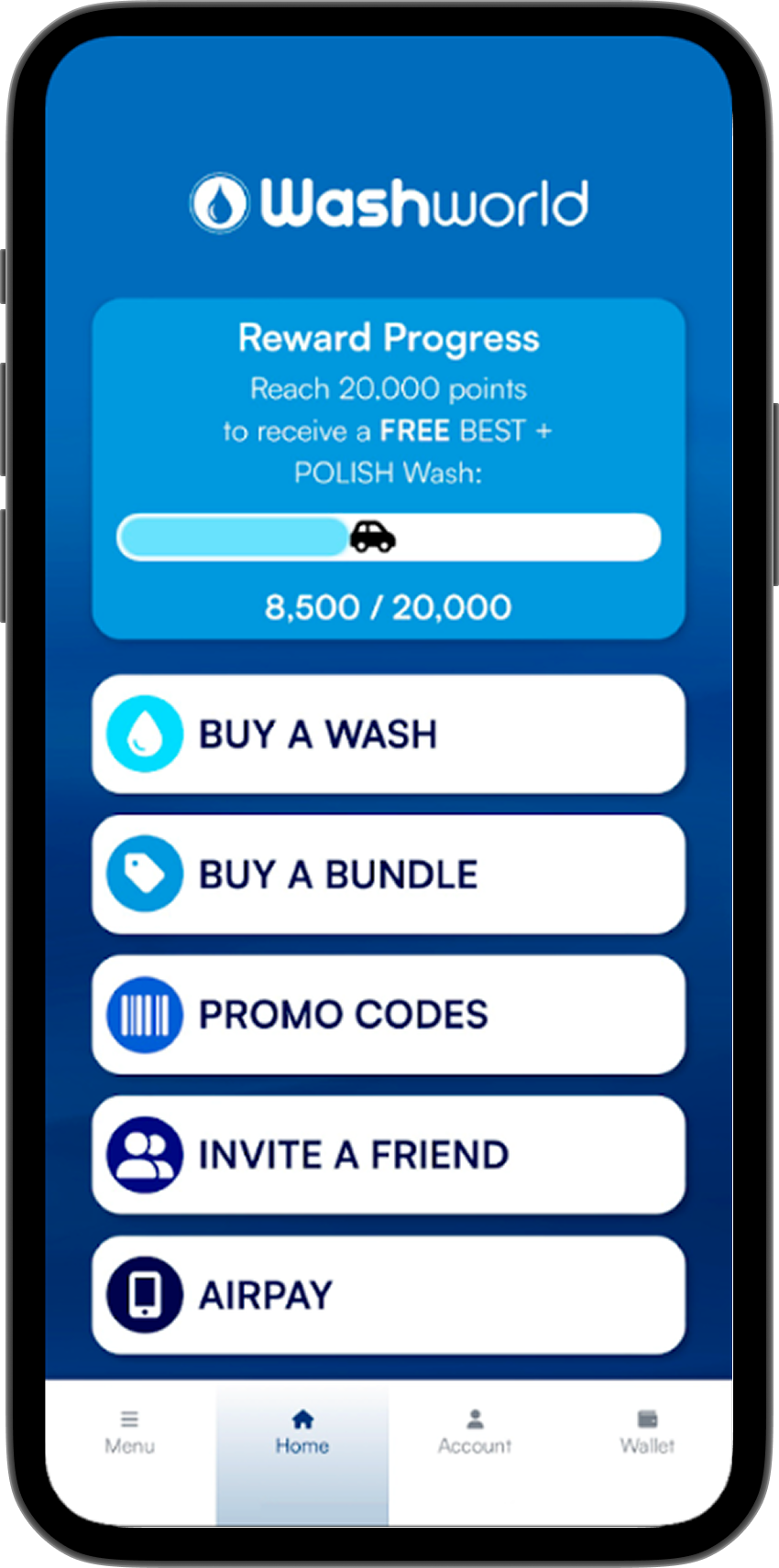WashWorld App Main